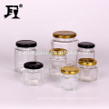 50ml 120ml hexagon honey jar cheap glass jars wholesale with factory price